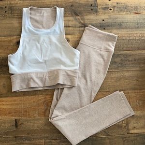 Outdoor Voices Slashback and ¾ leggings XS